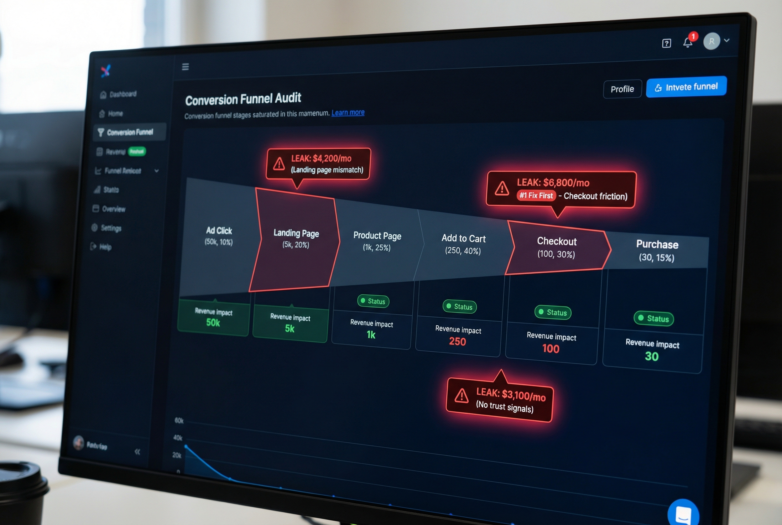 Full-Funnel Diagnostic: Find Every Revenue Leak Before Fixing Anything