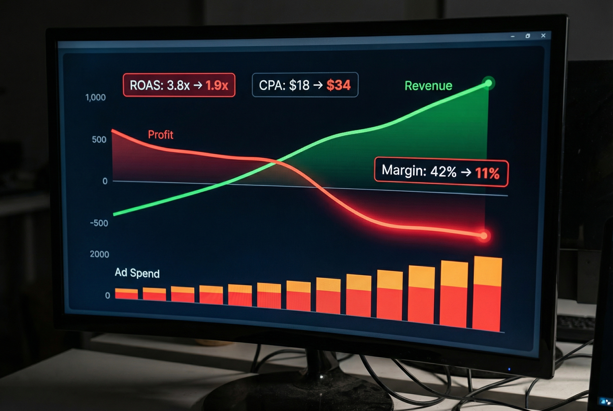 Every Dollar You Add to Ad Spend Makes Your Margins Worse