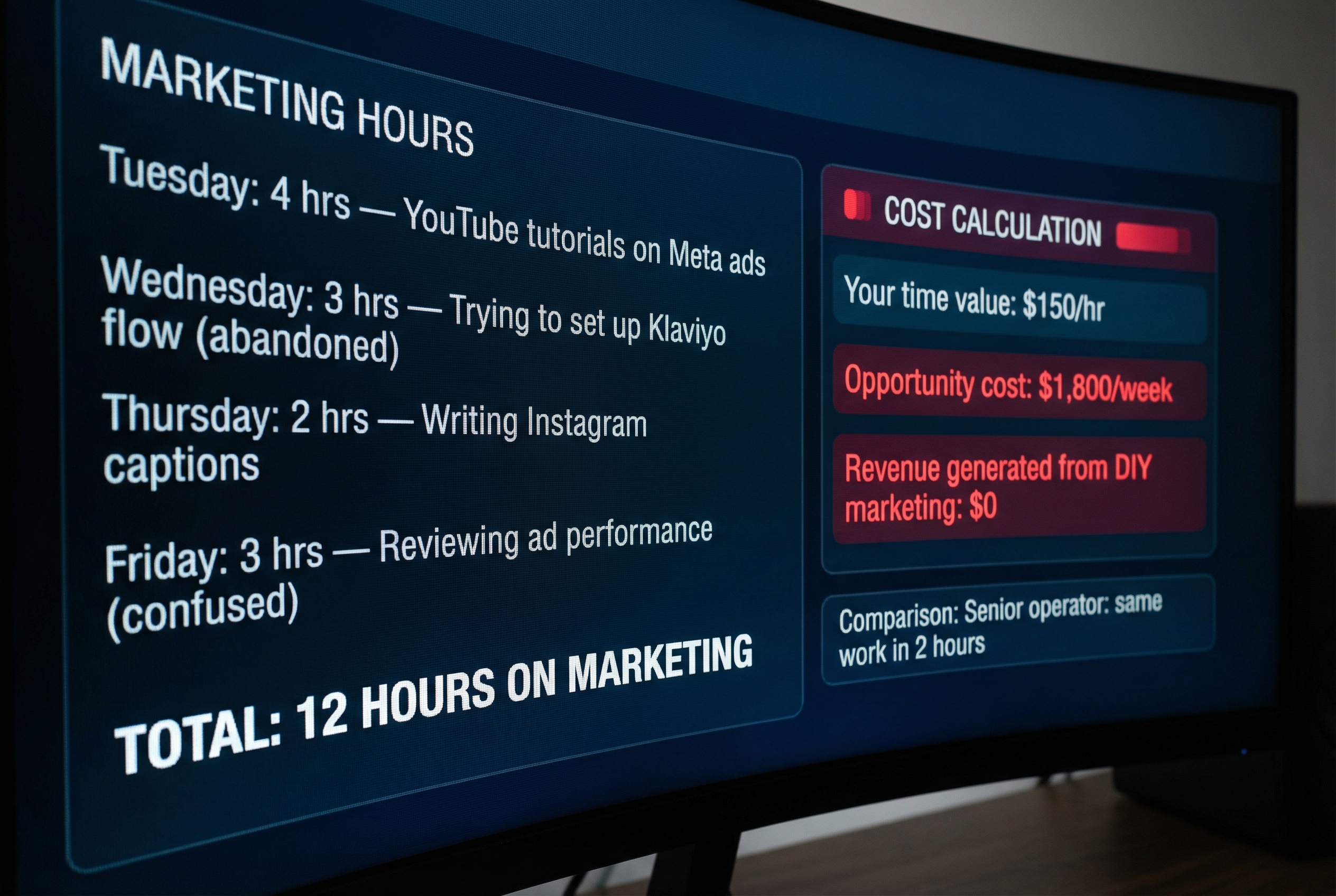 You're Paying Yourself $15/Hour to Do $150/Hour Work Badly